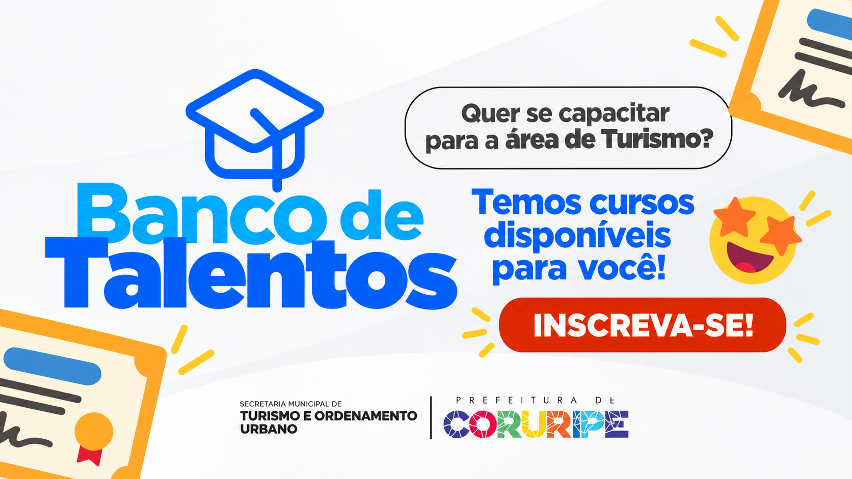 Coruripe abre inscrições para capacitações na área do turismo; saiba como participar